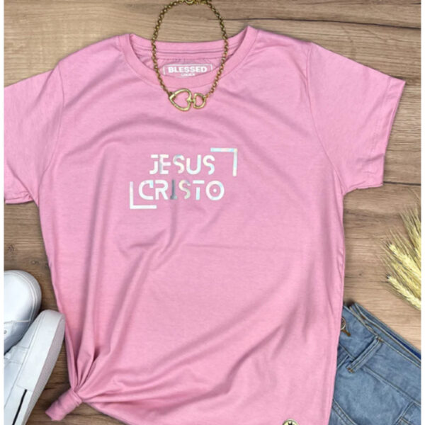 Camiseta feminina Jesus Cristo BabyLook T-shirt algodão