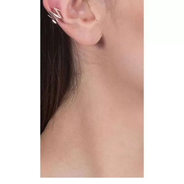 Brinco Rommanel Ear Hook Banhado a ouro 18 k - Imagem 2