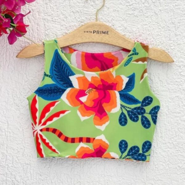 Cropped Patroa Estampado (Beleza tropical)