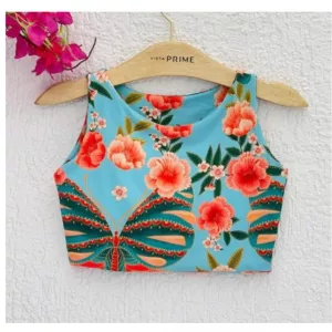 Cropped Patroa Estamoado Borboletas Radiantes