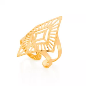 Anel banhado a ouro 18k losango Cód. 51257018