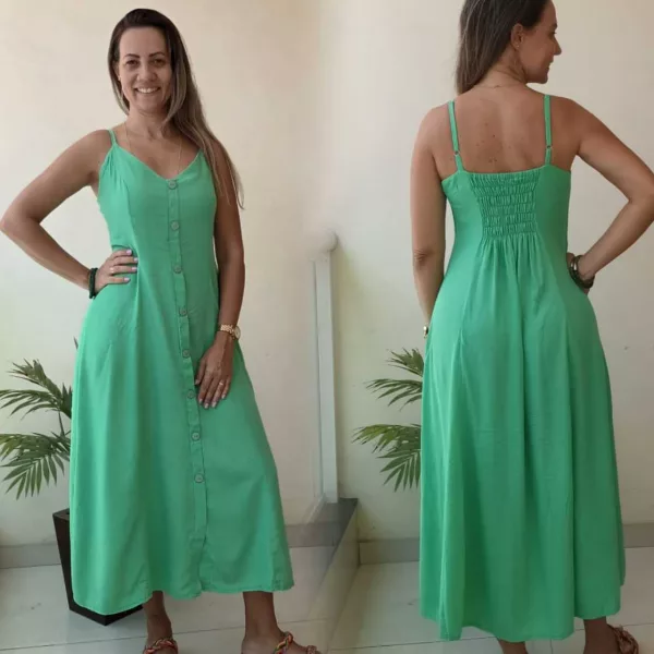 Vestido Midi Botões - Imagem 2