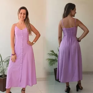 Vestido Midi Botões